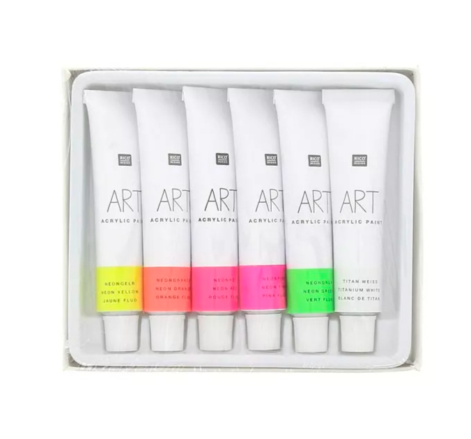ART acrylic paint set- NEON