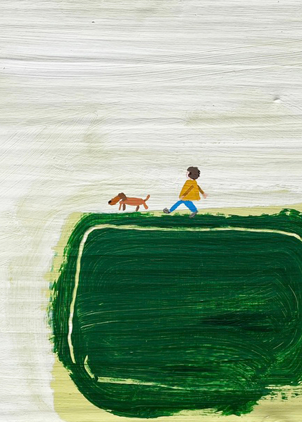 A5 Print - 'Alan & Clive On The Hill'