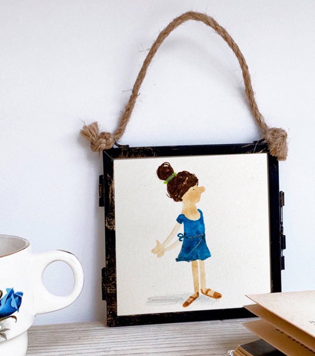 Personalised, Framed, Watercolour Portrait