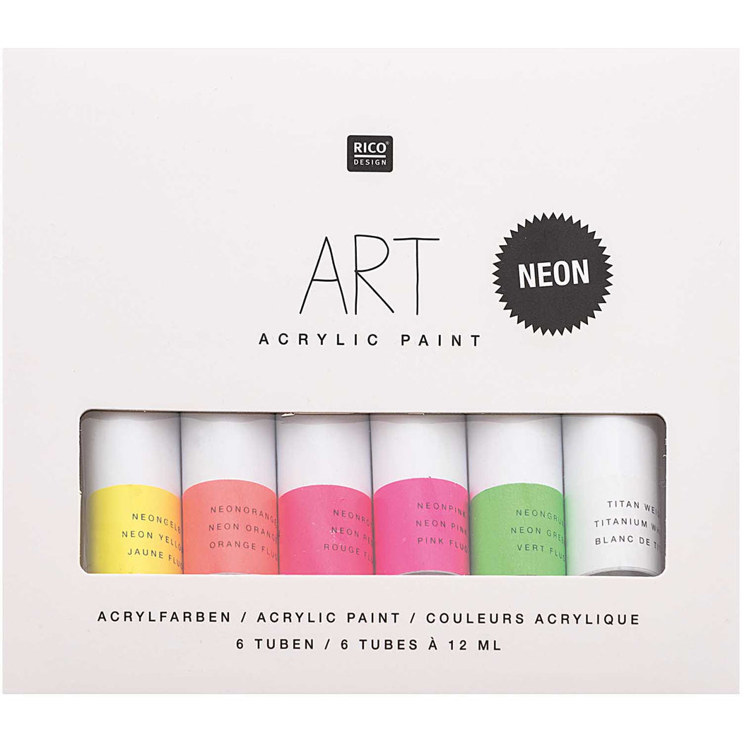 ART acrylic paint set- NEON
