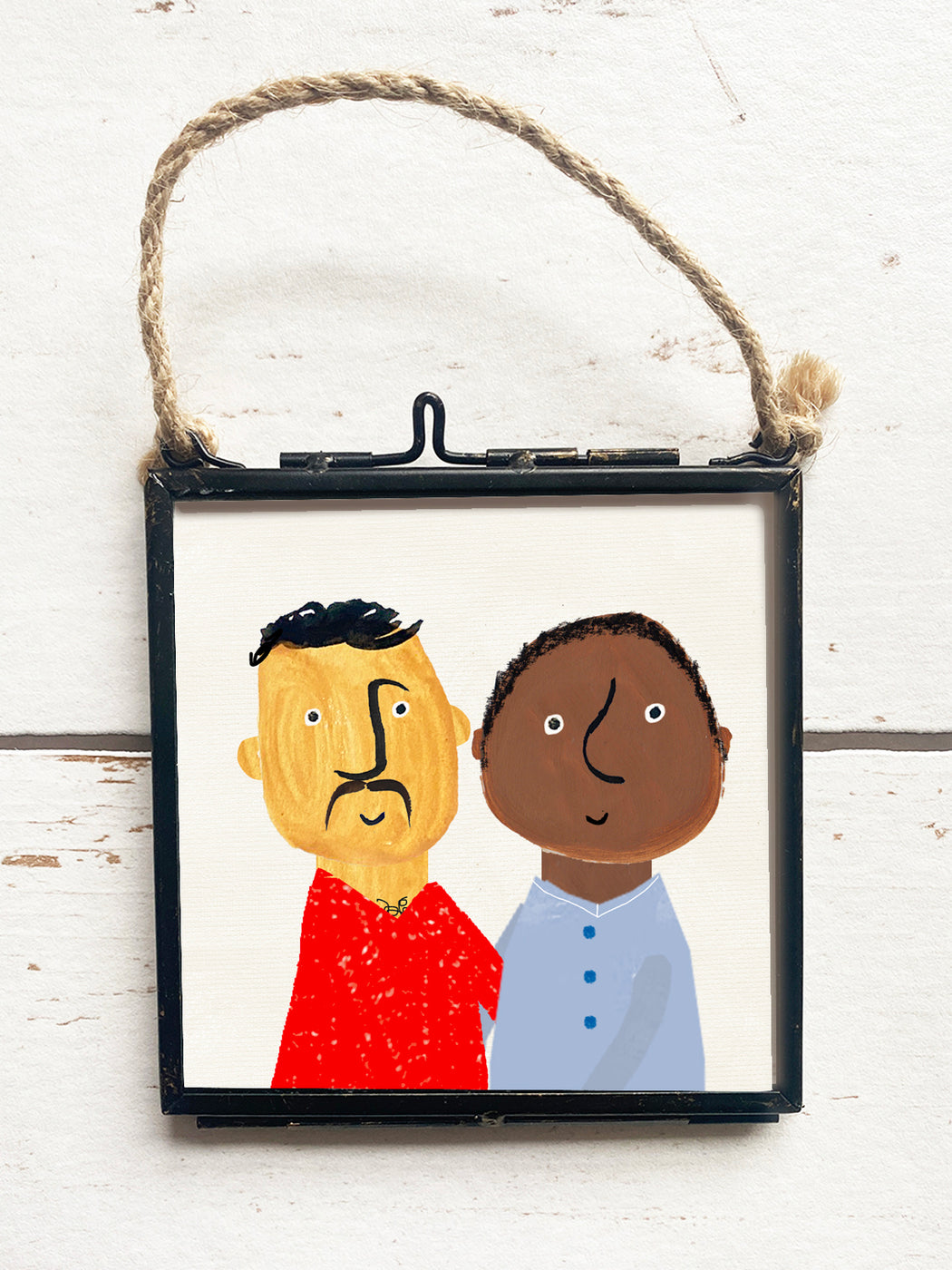 Personalised, Framed, Watercolour Portrait, 'The Couple'