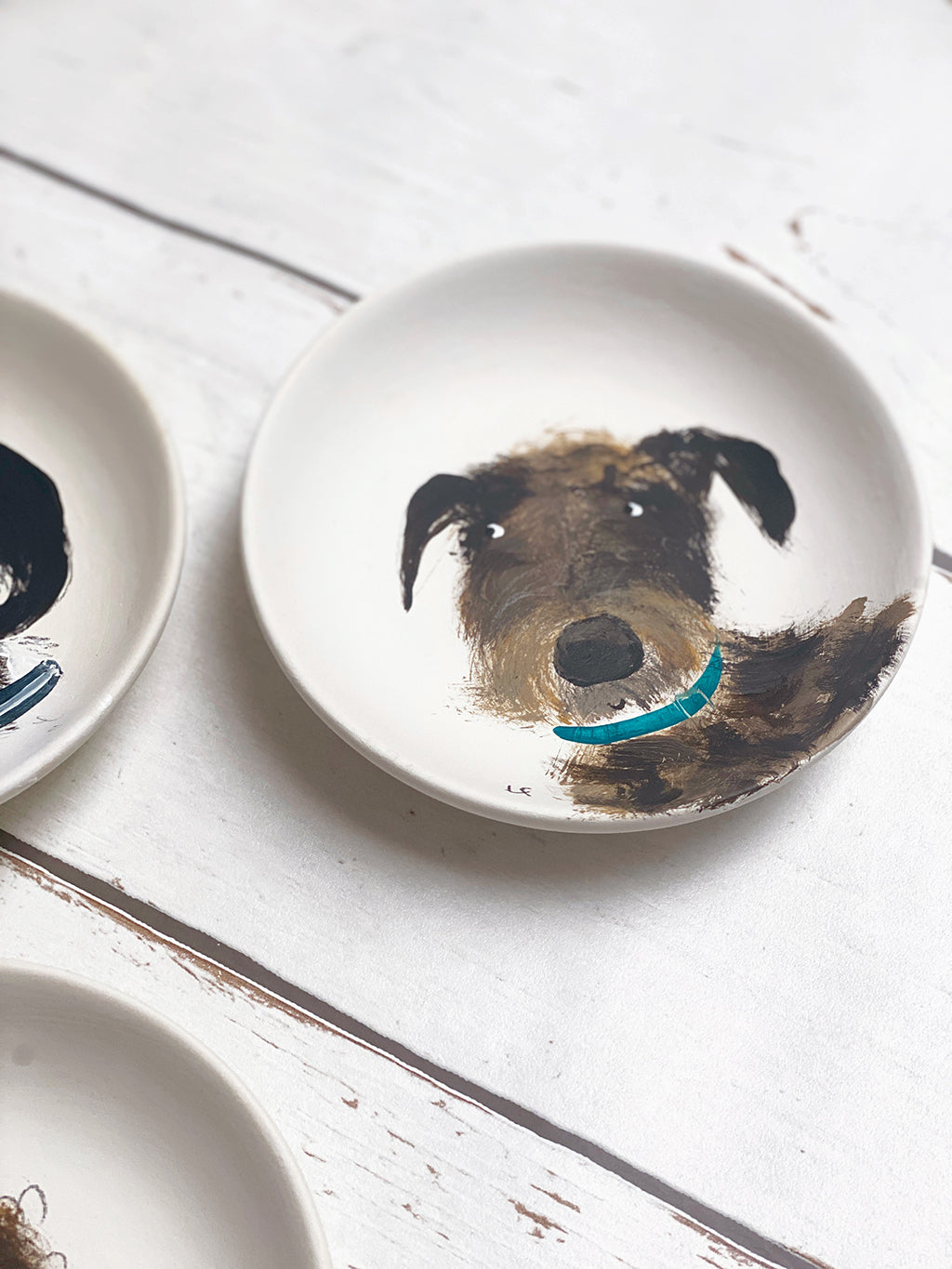 personalised mini-plate PET portrait