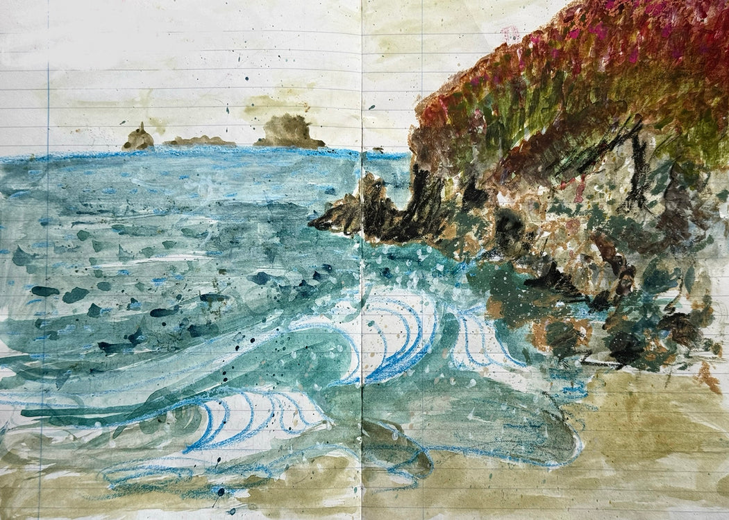 Limited edition signed A5 Print - Waves On Wednesday