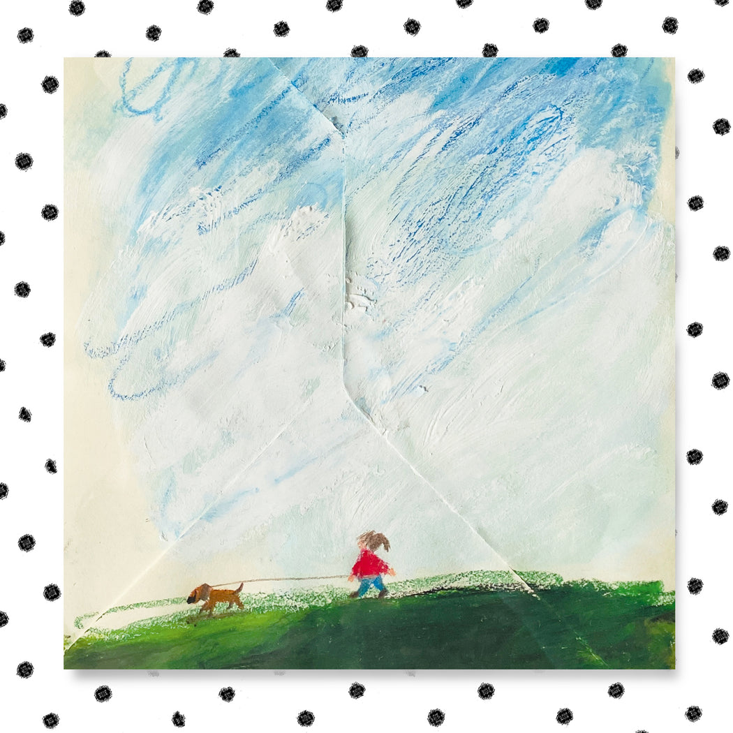 Notecard - Polly & Nigel In A Green Field