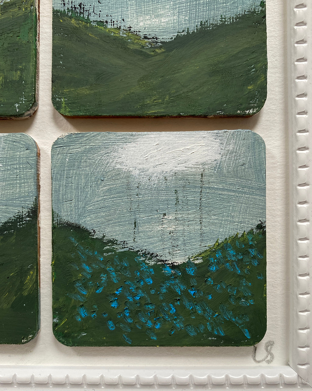 A Hill, A Shower And A Field Of Blue