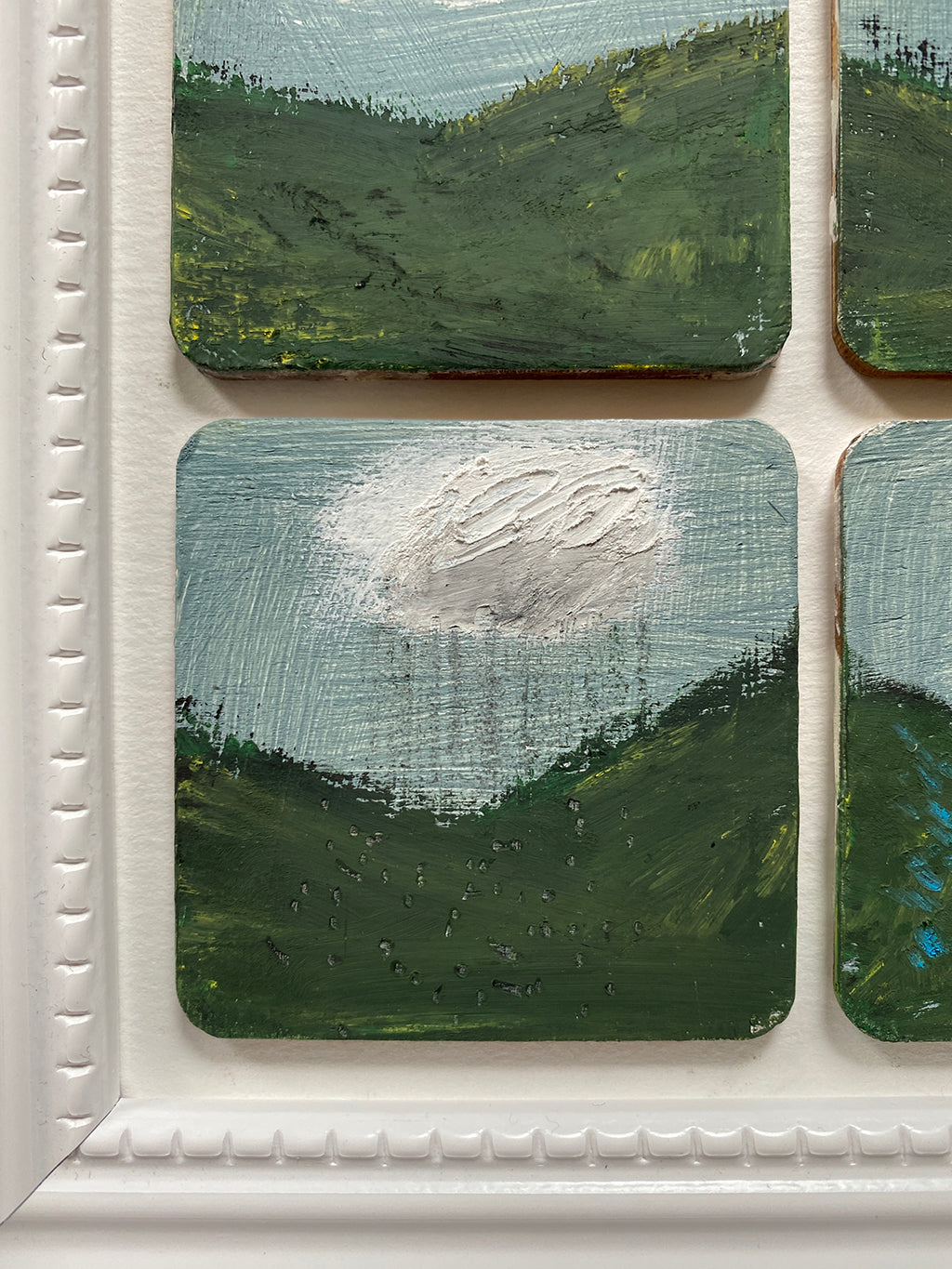 A Hill, A Shower And A Field Of Blue