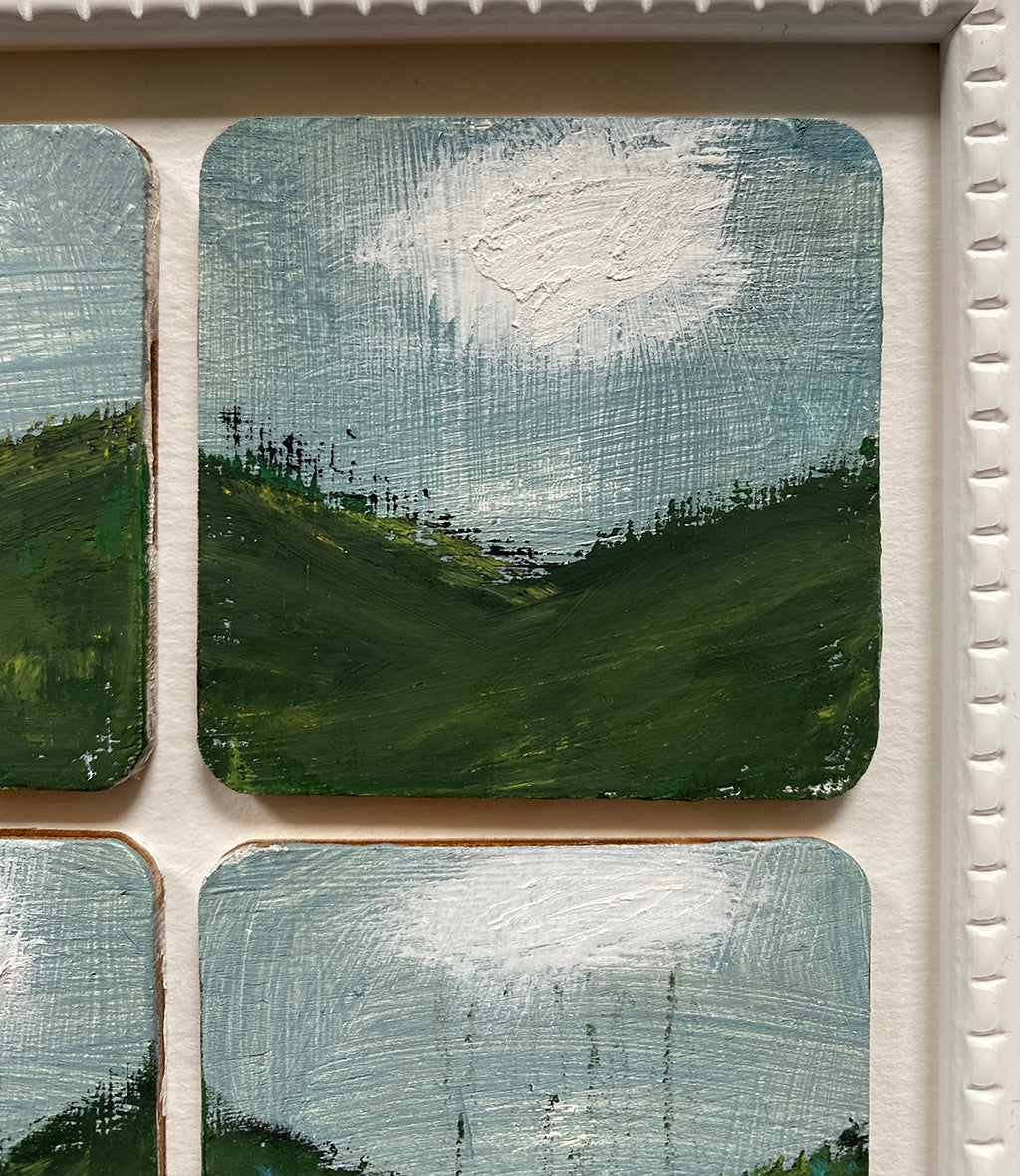 A Hill, A Shower And A Field Of Blue