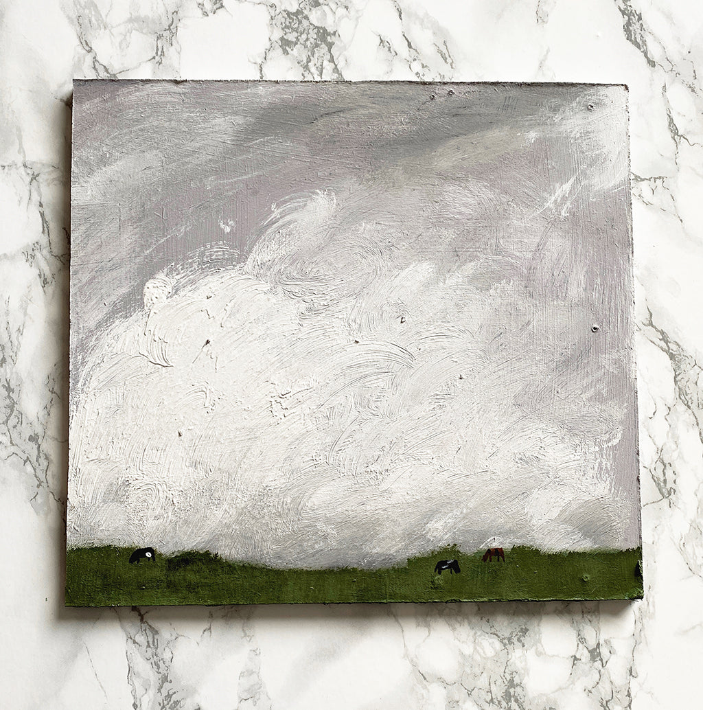 british clouds & three cows named marjorie