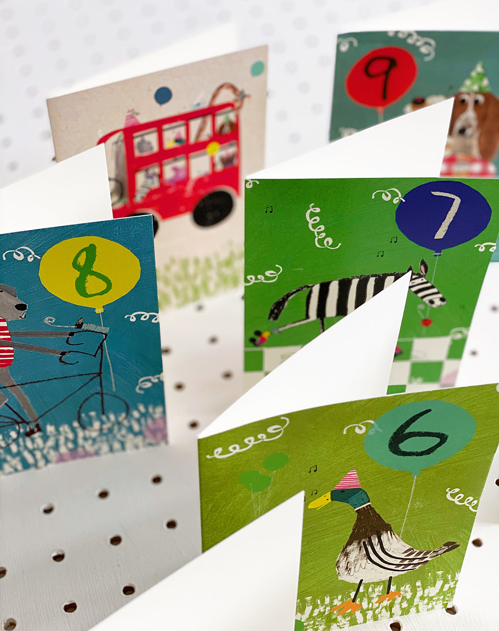 Set Of 10 Birthday Cards - ages 1-9