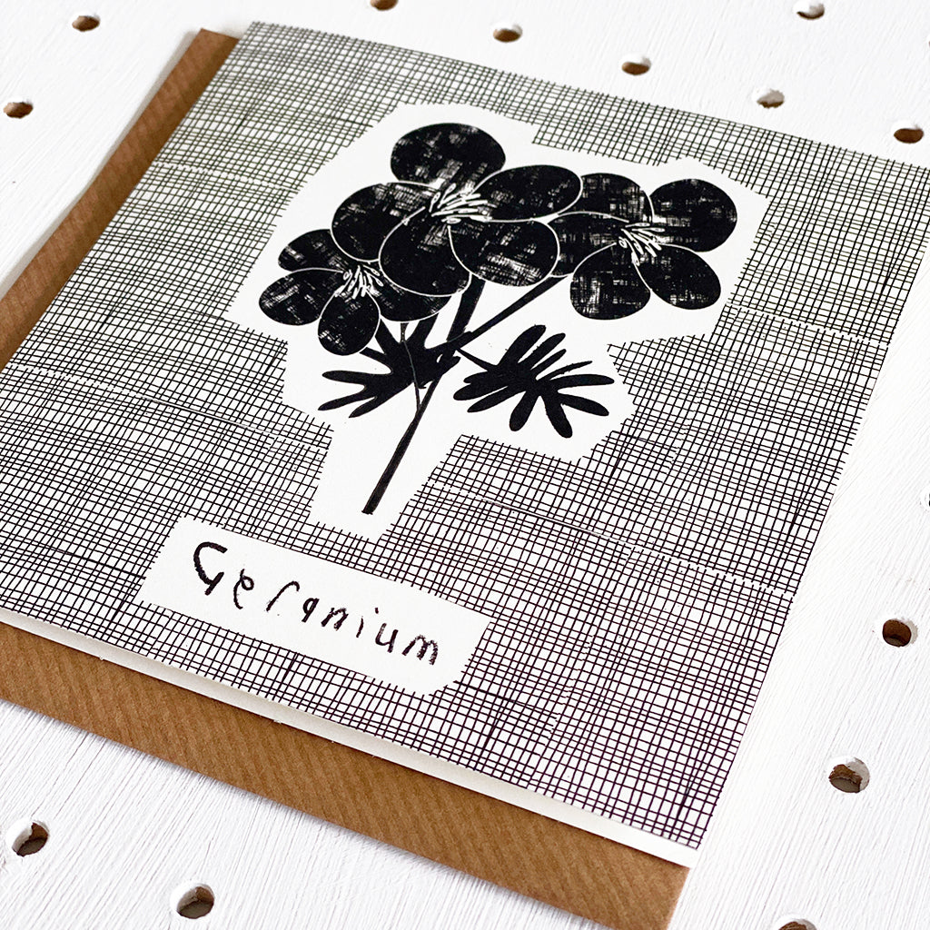Notecard - Geranium