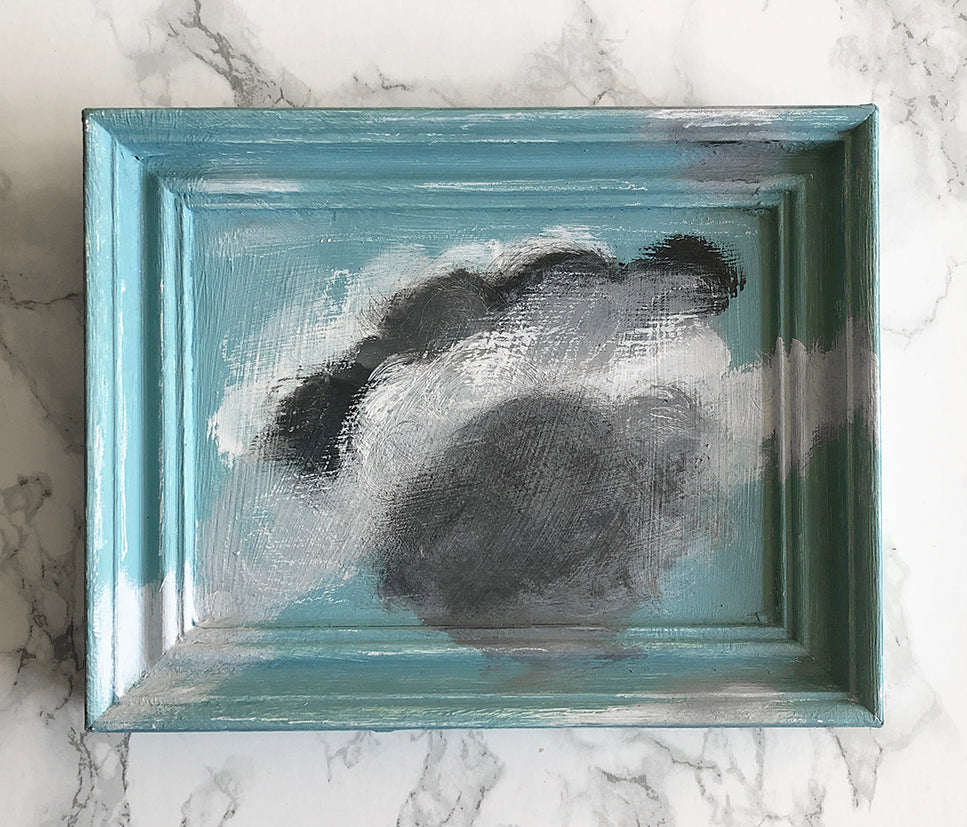 cloud painting 'head in the clouds'