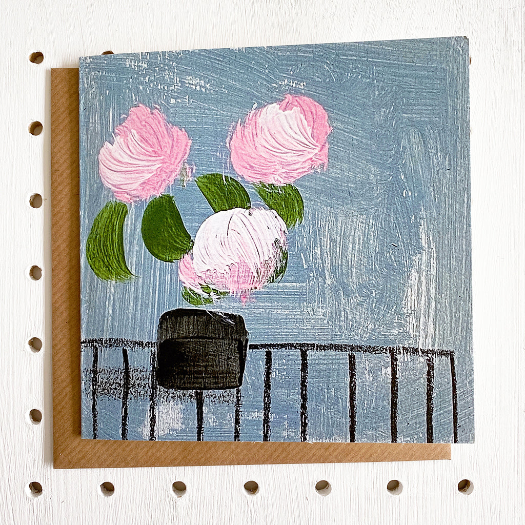 Set Of 4 Notecards - Flowers