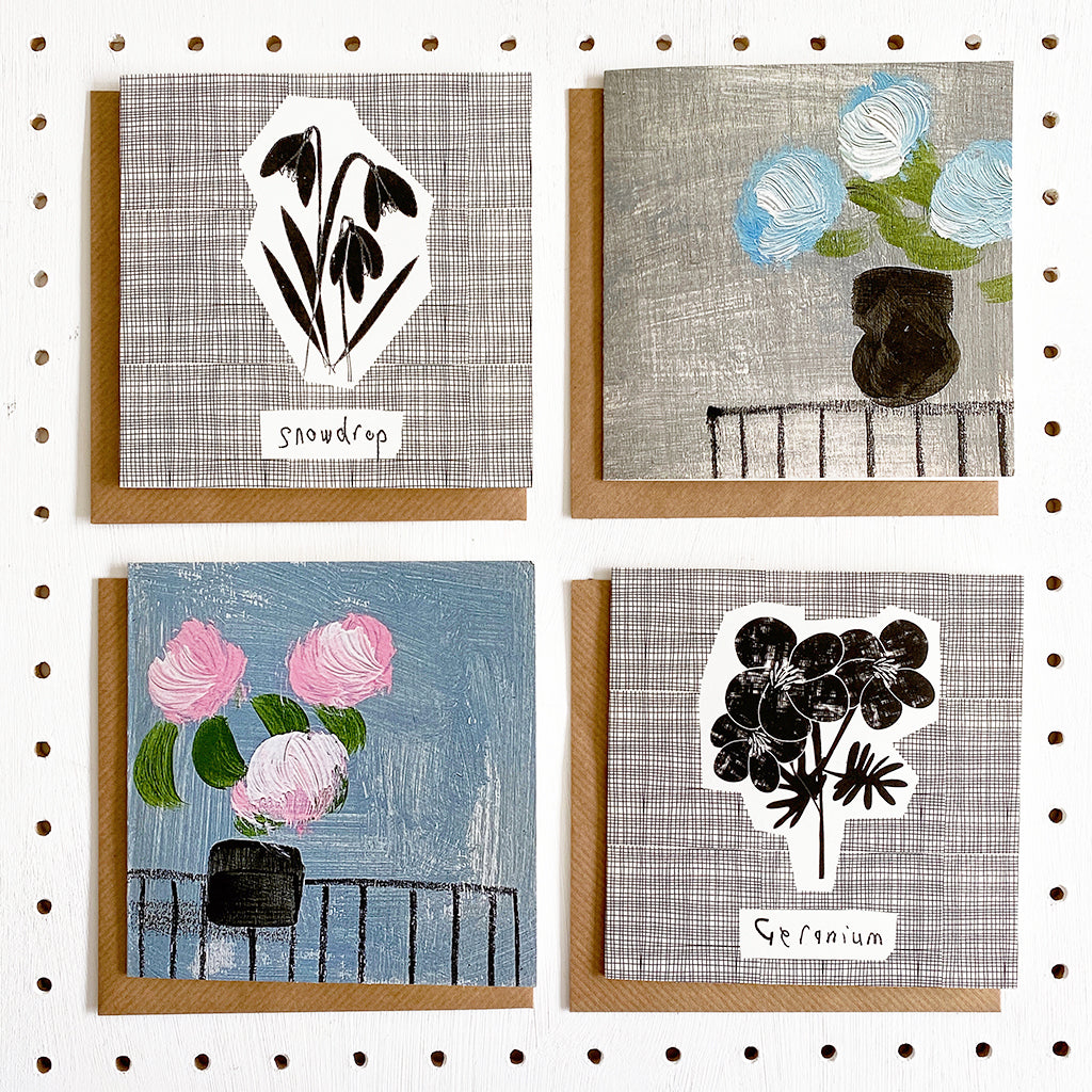 Box Of 12 Notecards - Flowers