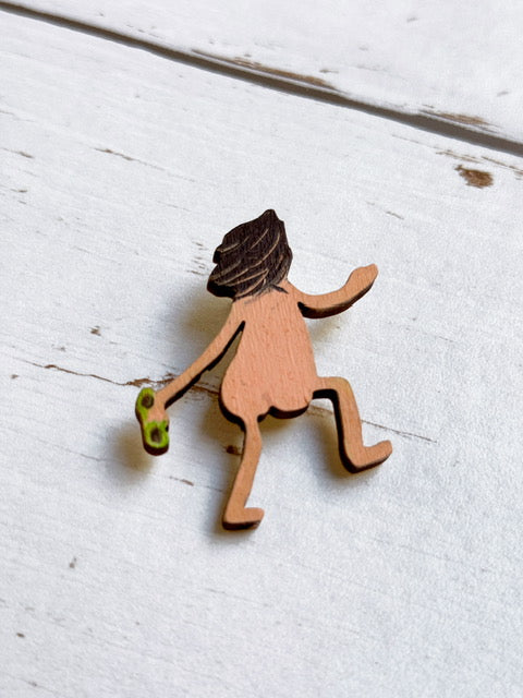 Cheeky Swimmer Brooch - Don’t Forget Your Goggles