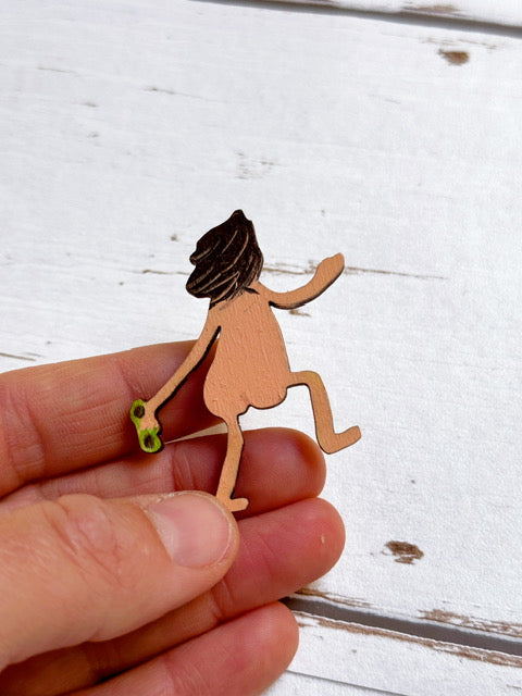 Cheeky Swimmer Brooch - Don’t Forget Your Goggles