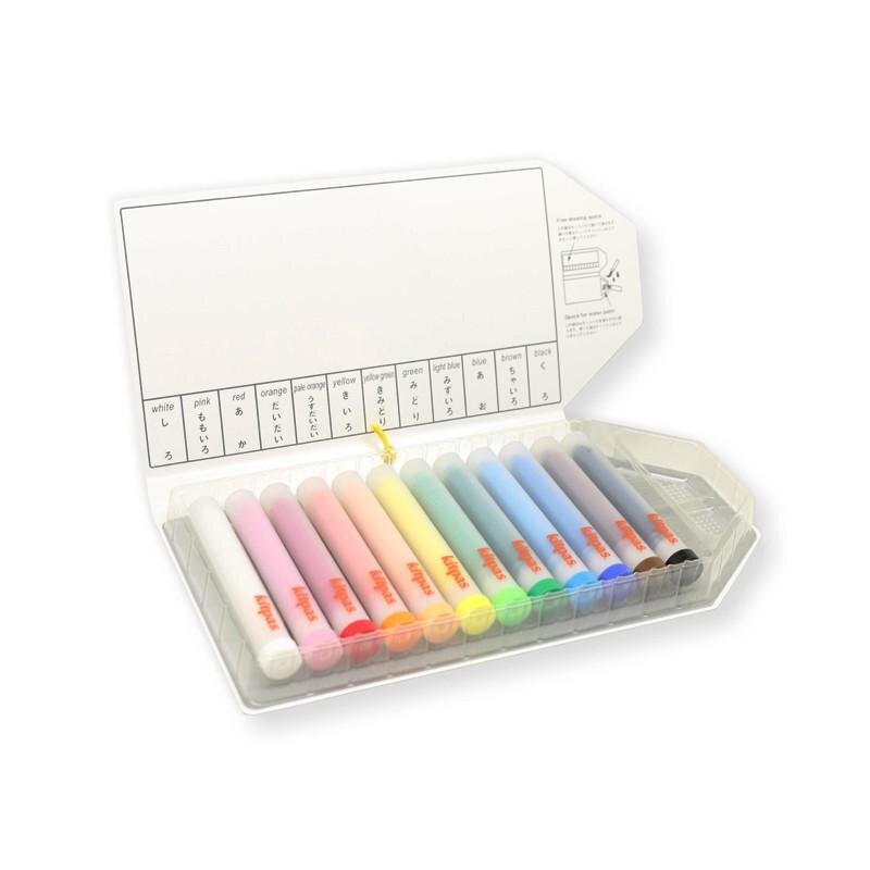 Kitpas Holder 12 Rice Bran Wax Crayons