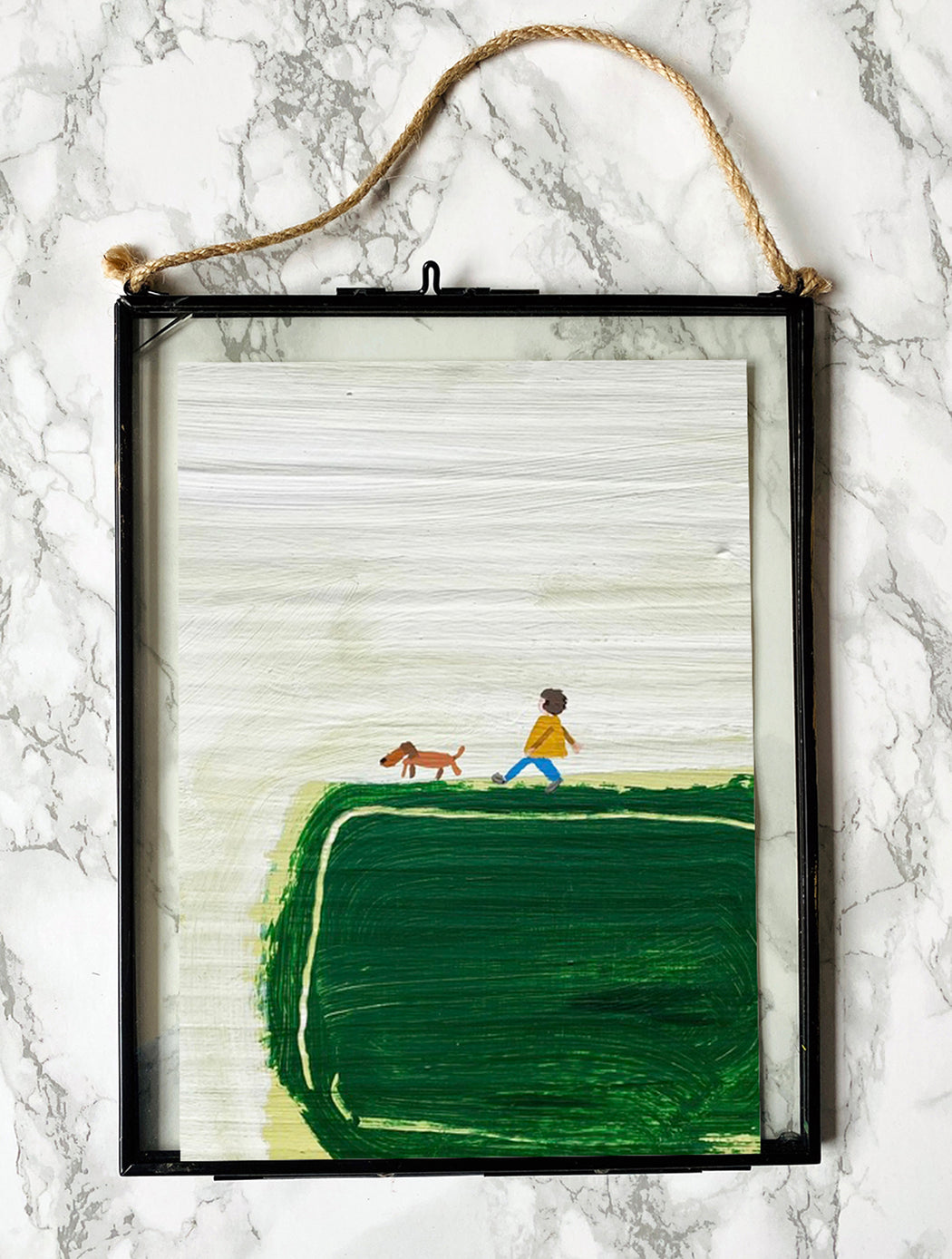 A5 Print - 'Alan & Clive On The Hill'