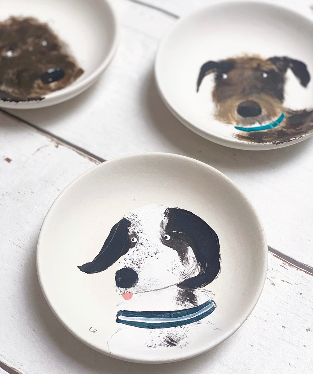 personalised mini-plate PET portrait