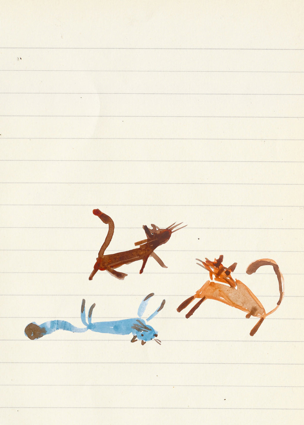 Limited edition signed A5 Print - The Triple Meow