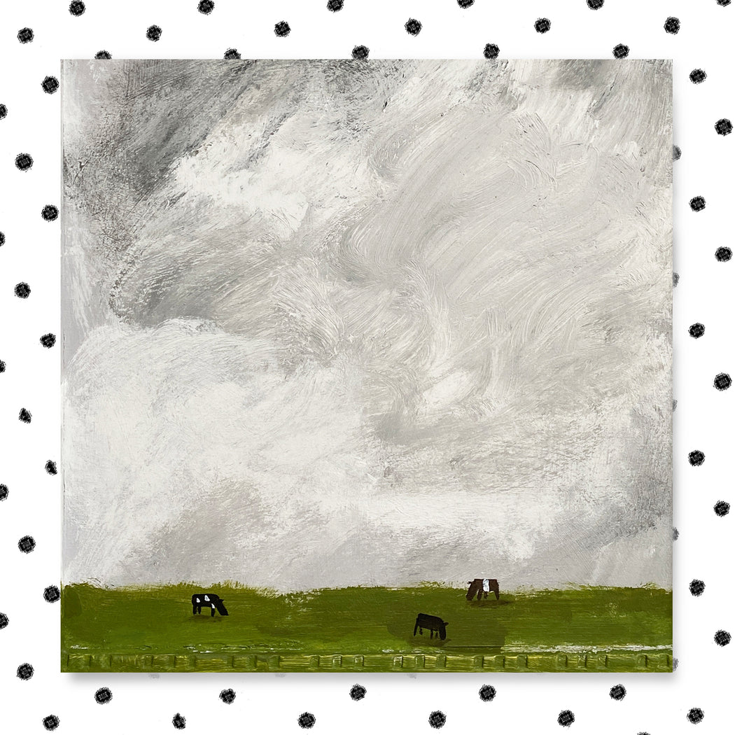 Notecard - Clouds Cows & Cream Buns