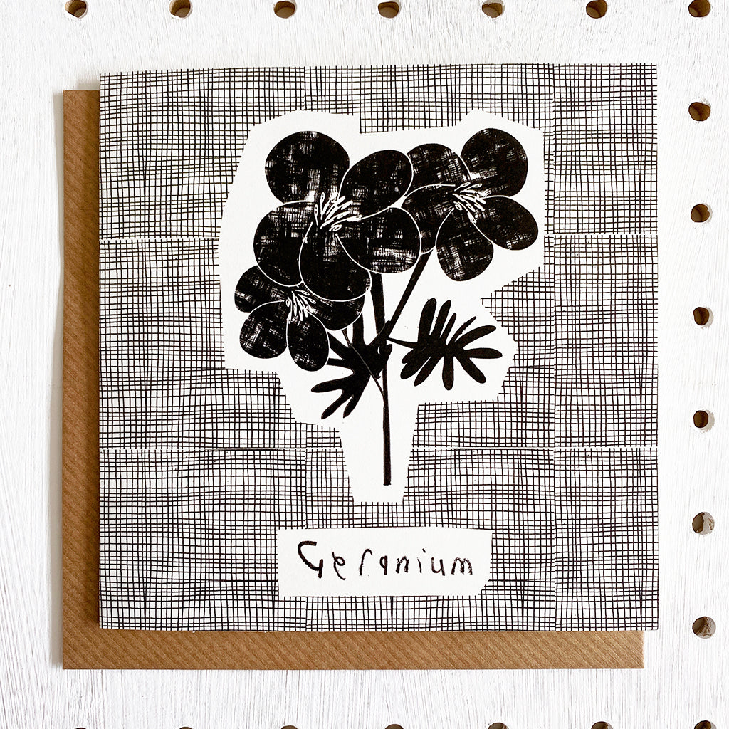 Notecard - Geranium