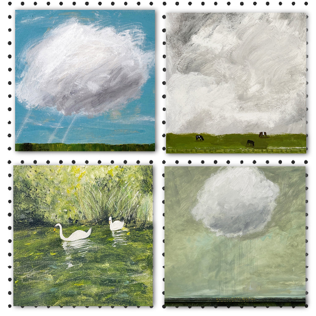 Set Of 4 Notecards - Landscapes